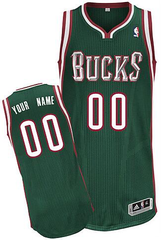 Milwaukee Bucks Custom green Road jersey for sale