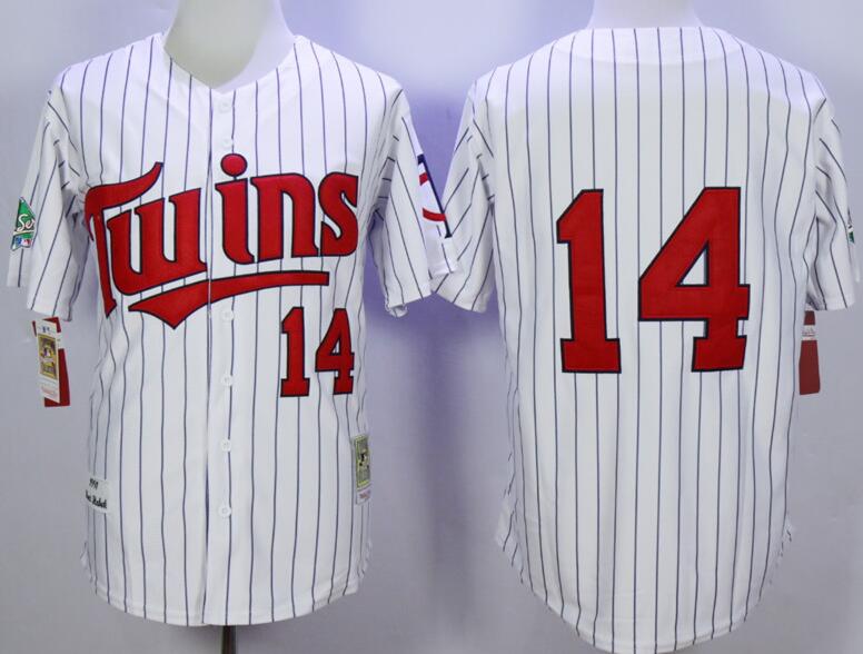 Minnesota Twins 14 Hrbek White mlb jersey