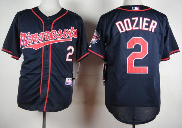 Minnesota Twins 2 Brian Dozier Dark Blue MLB baseball Jerseys