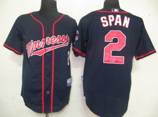 Minnesota Twins 2 Span Blue MLB Jerseys