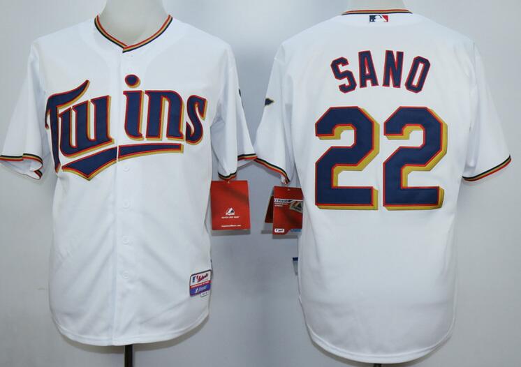 Minnesota Twins 22 Miguel Sano  White men baseball mlb jersey