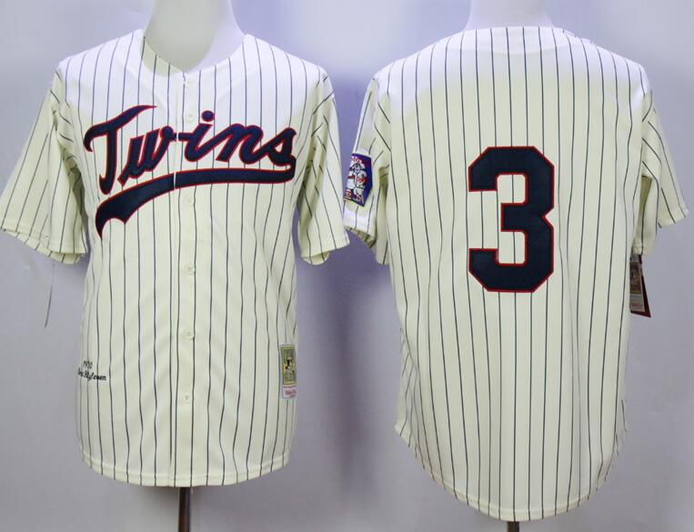 Minnesota Twins 3 Harmon Killebrew beige men baseball mlb jersey