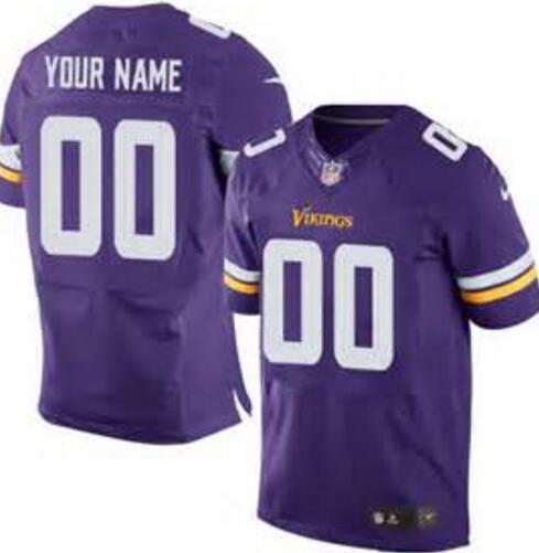 Minnesota Vikings  Nike purple Custom Elite Jersey for Men women youth kids