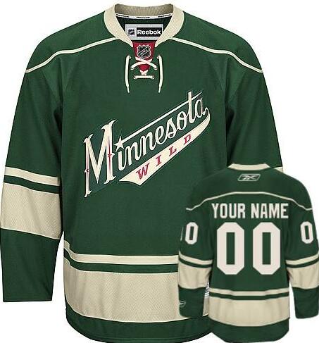 Minnesota Wild Green Third Authentic NHL Jersey Custom any name number