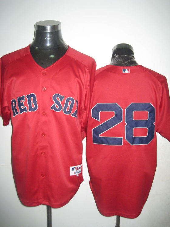 Mlb Boston Red Sox 28 GONZALEZ red men baseball mlb jersey