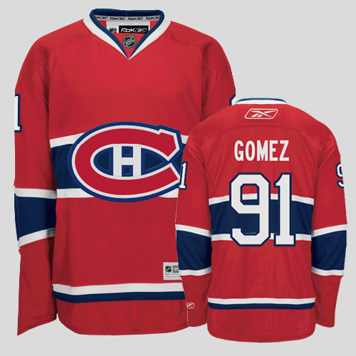 Montreal Canadiens #91 GOMEZ red youth nhl jersey