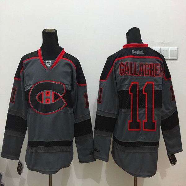 Montreal Canadiens 11 Brendan Gallagher gray nhl ice hockey  jerseys