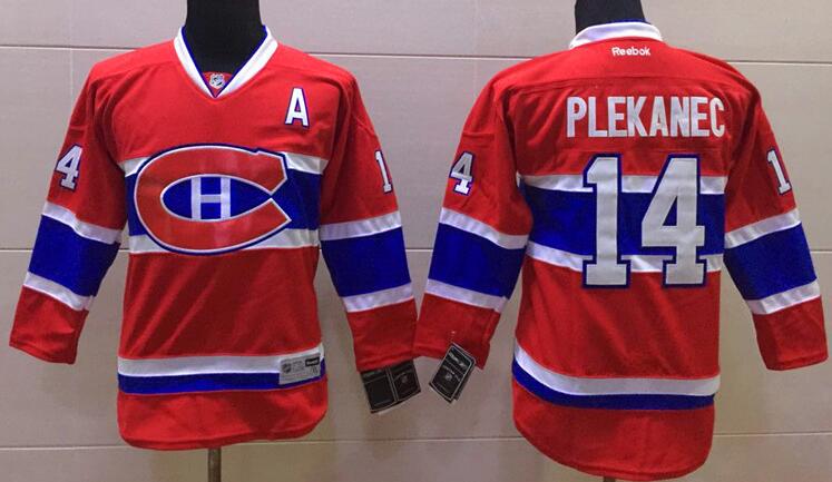 Montreal Canadiens 14 Tomas Plekanec red nhl ice hockey  jerseys  patch