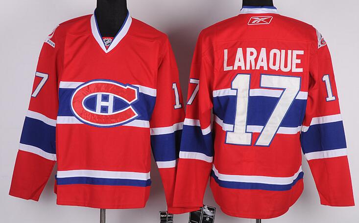 Montreal Canadiens 17 Georges Laraque Red New CH nhl ice hockey  jerseys