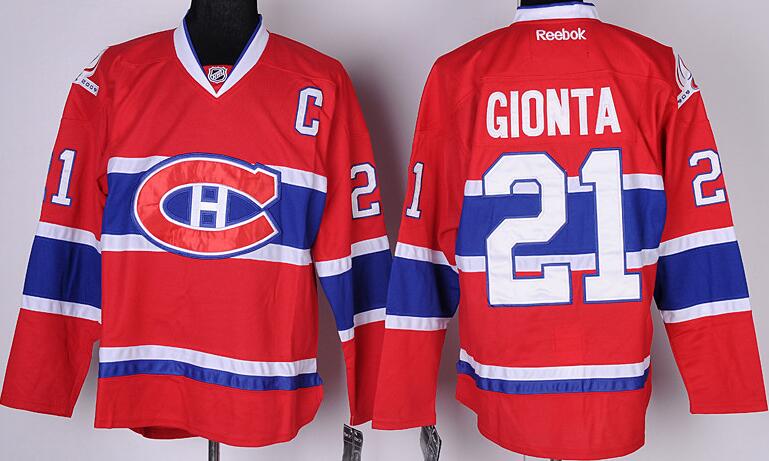 Montreal Canadiens 21 Brian Gionta red nhl ice hockey  jerseys