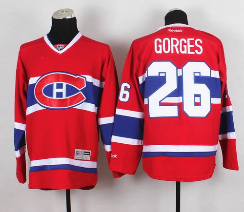 Montreal Canadiens 26 Josh Gorges Red NHL Jerseys