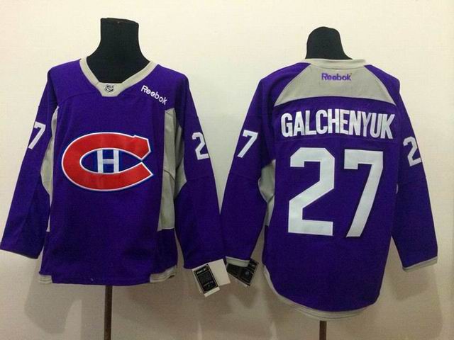 Montreal Canadiens 27 Alex Galchenyuk purple  nhl  ice hockey  jersey