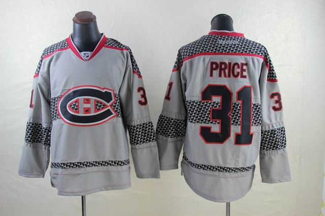 Montreal Canadiens 31 Carey Price charcoal gray nhl ice hockey  jersey