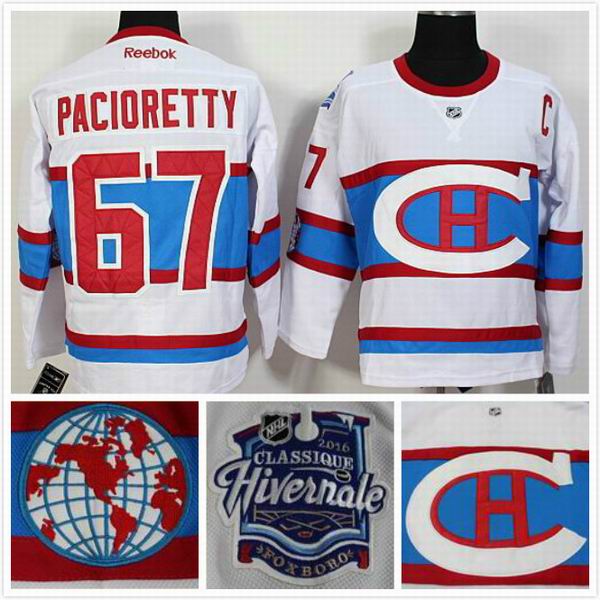 Montreal Canadiens 67 Max Pacioretty white nhl ice hockey  jerseys 2016 winter classic patch