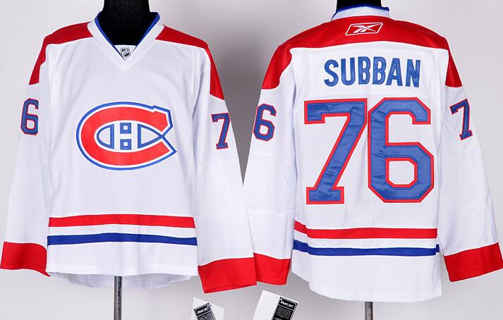 Montreal Canadiens 76  Pk  Subban White nhl ice hockey  jerseys