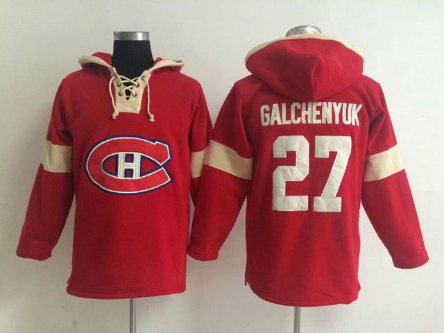 Montreal Canadiens Alex Galchenyuk 27 red Ice hockey Hooded Sweatshirt