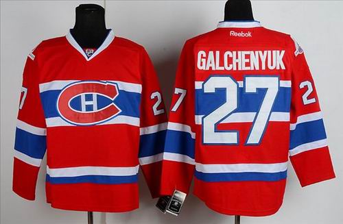 Montreal Canadiens GALCHENYUK 27 red nhl ice hockey  jerseys