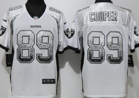 NEW Nike Dallas Raiders 89 Cooper Drift Fashion White Elite Jerseys