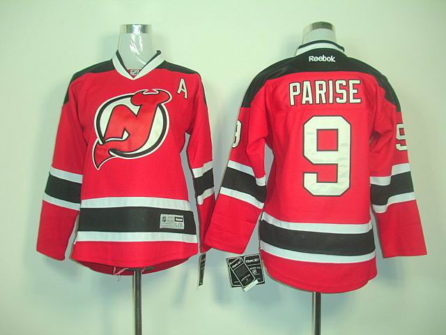 NHL New Jersey Devils 9 Zach Parise Red kids Jersey