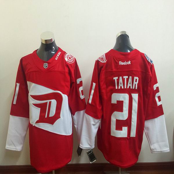 New Detroit Red Wings 21 Tomas Tatar red men ice hockey nhl jersey