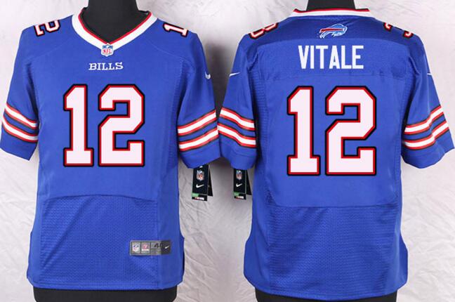 New Nike Buffalo Bills 12 Kelly men blue white football jerseys