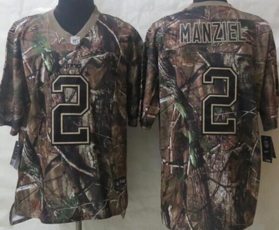 New Nike Cleveland Browns 2 Manziel Camo Elite Jerseys