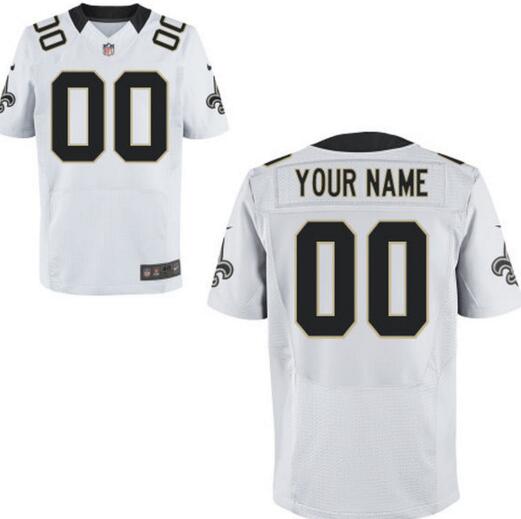 New Orleans Saints Nike white Custom Elite Jersey for Men women youth kids