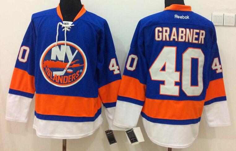 New York Islanders 40 Michael Grabner Blue nhl ice hockey  jerseys