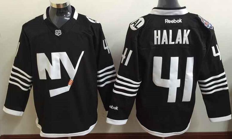 New York Islanders 41 Jaroslav Halak black nhl ice hockey  jerseys