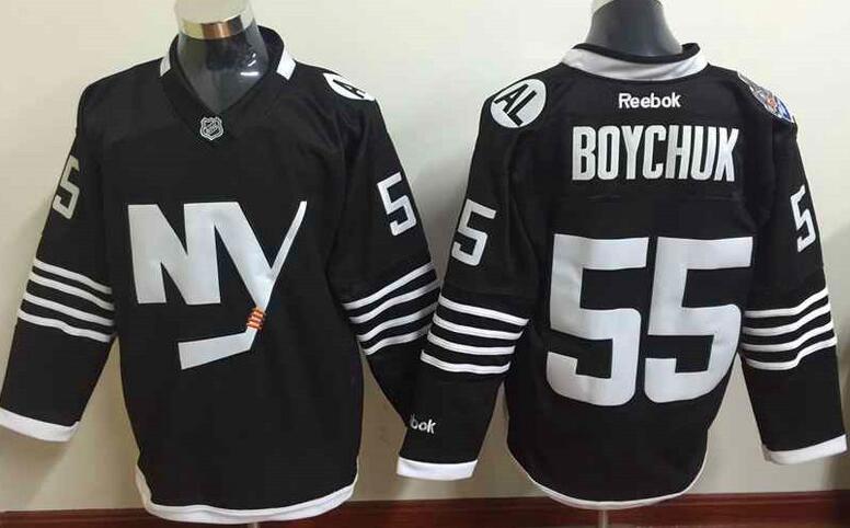 New York Islanders 55 Johnny Boychuk black nhl ice hockey  jerseys