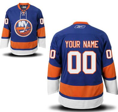 New York Islanders Dark Blue Home Authentic NHL Jerseys Custom any name number