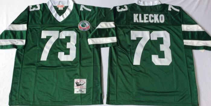 New York Jets 73 Joe Klecko green men Throwback NFL football Jerseys