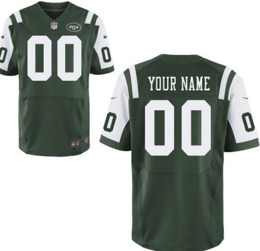 New York Jets Nike Green Custom Elite Jersey for Men women youth kids