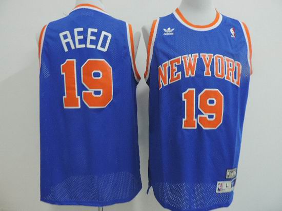 New York Knicks 19 Willis Reed blue adidas men nba basketball jersey