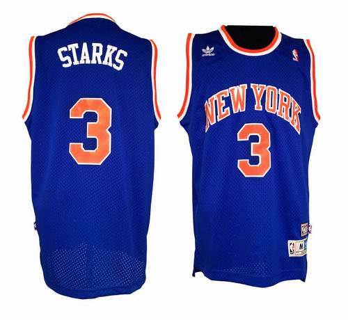 New York Knicks 3 John Starks Soul Swingman nba basketball Jersey