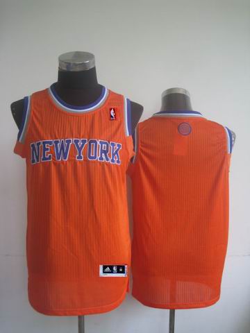 New York Knicks blank orange adidas men nba basketball jersey