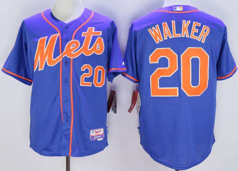 New York Mets 20 Neil Walker blue mlb baseball jerseys