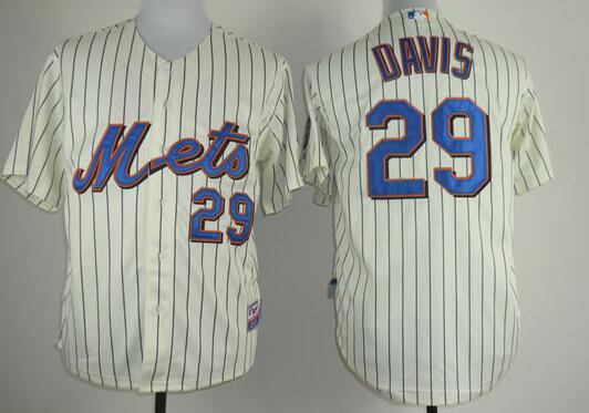 New York Mets 29 Davis Cream MLB Jersey