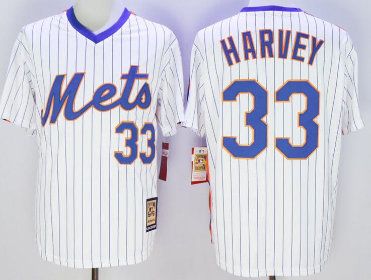 New York Mets 33 Matt Harvey White men mlb baseball jerseys