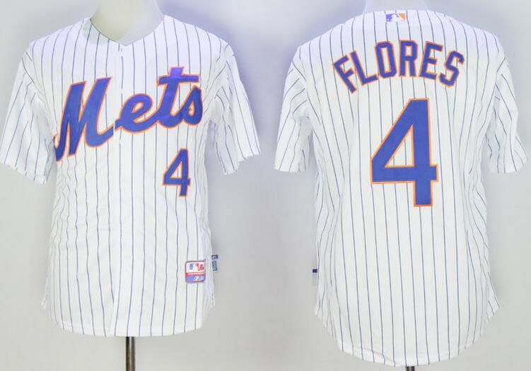 New York Mets 4 Lenny Dykstra White stripe men baseball mlb jersey