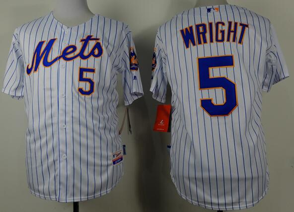New York Mets 5 David Wright white men baseball MLB Jersey