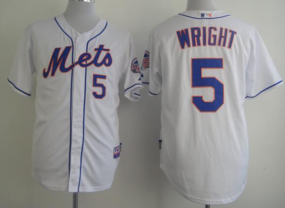 New York Mets 5 David Wright white men baseball MLB Jerseys