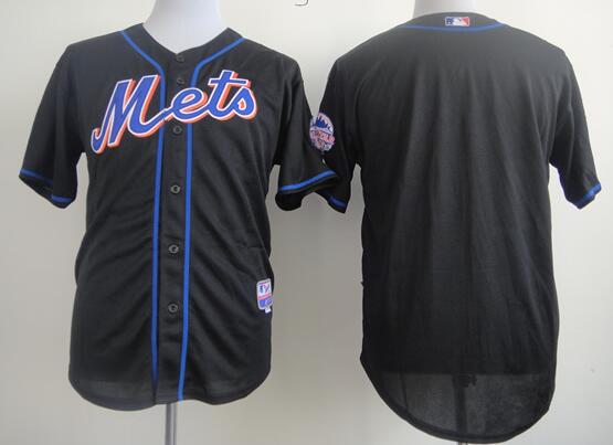 New York Mets Bank black men mlb baseball jerseys