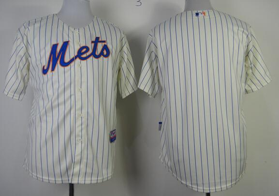 New York Mets Blank beige men mlb baseball jerseys