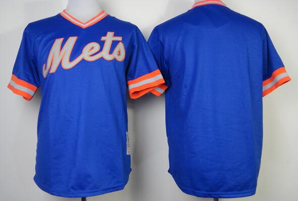 New York Mets Blank blue men mlb baseball jerseys