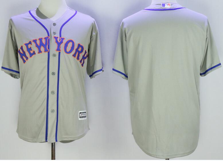 New York Mets Blank grey men mlb baseball jerseys