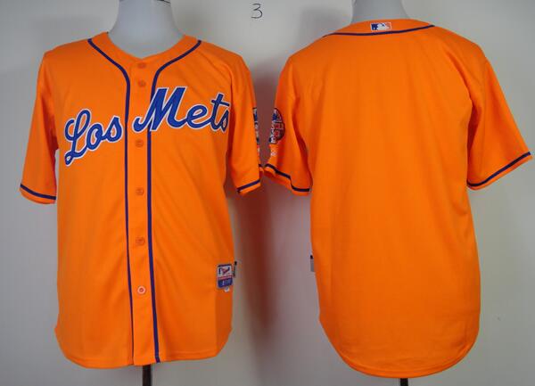 New York Mets Blank orange men mlb baseball jerseys