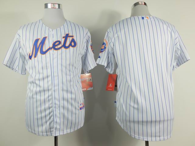 New York Mets blank White Blue Strip baseball Jerseys