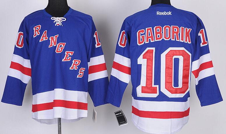 New York Rangers 10 GABORIK Blue nhl ice hockey  jerseys