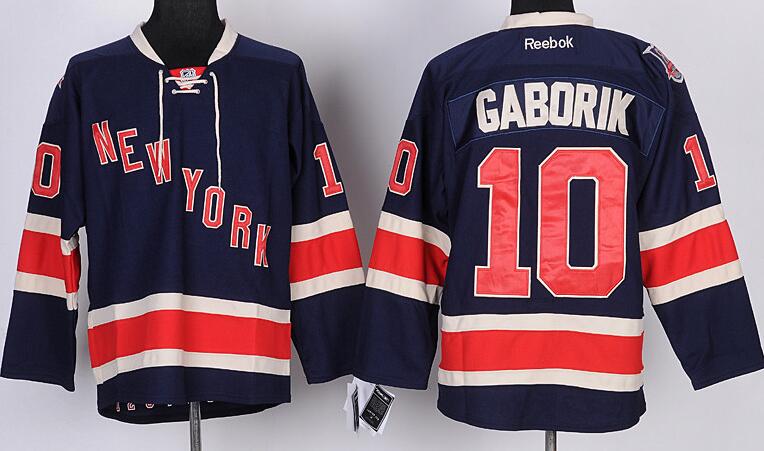 New York Rangers 10 Marian Gaborik Dark Blue nhl ice hockey  jerseys